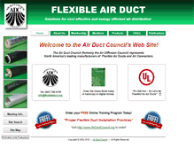Tablet Screenshot of flexibleduct.org